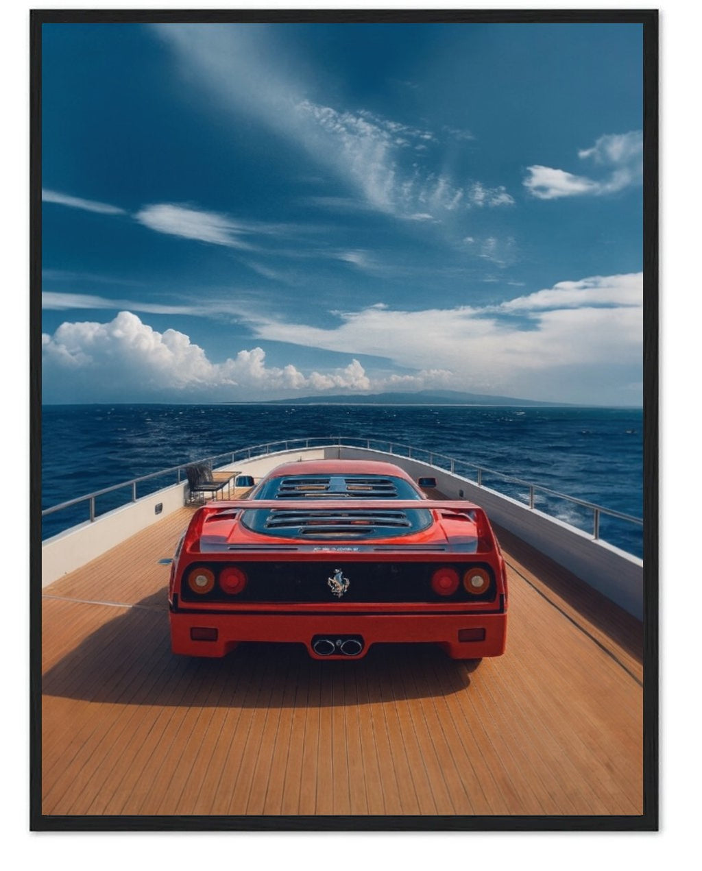 FERRARI IN A YACHT