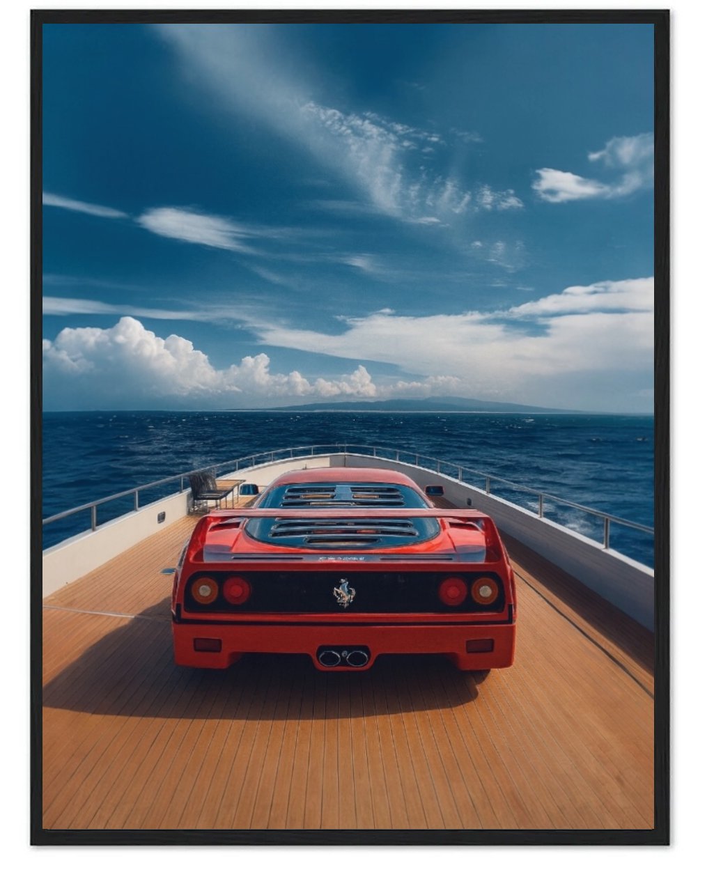 FERRARI IN A YACHT