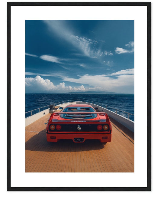 FERRARI IN A YACHT