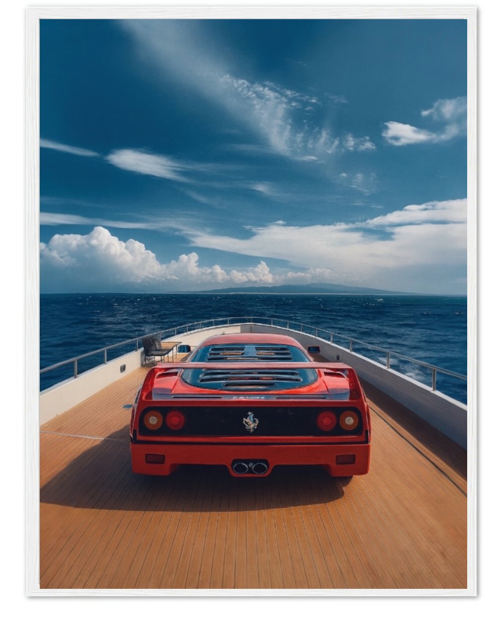 FERRARI IN A YACHT