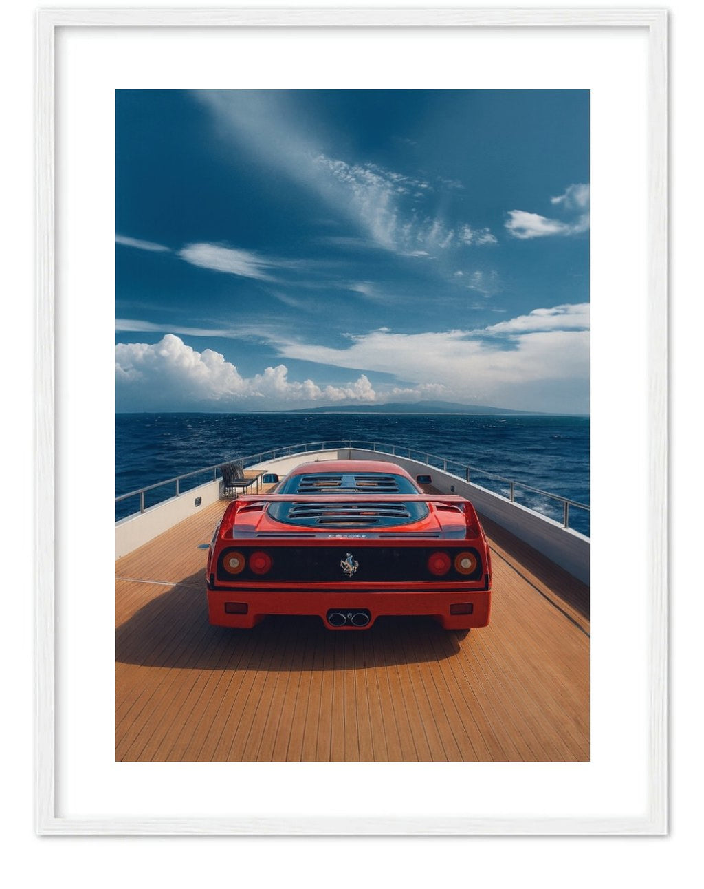 FERRARI IN A YACHT
