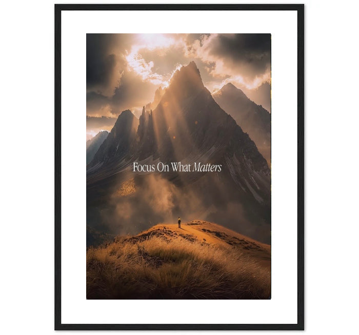 FOCUS ON WHAT MATTERS